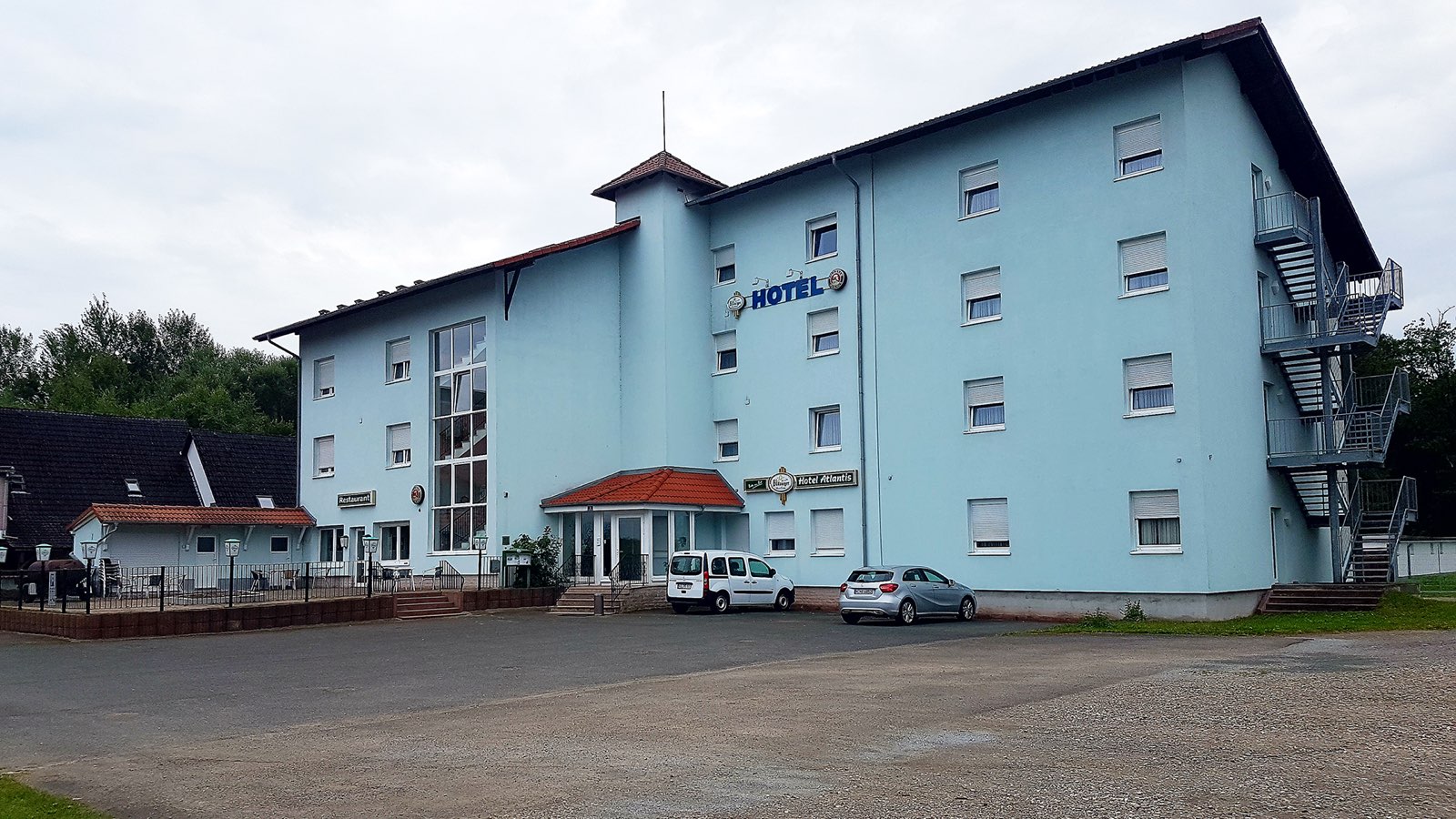 Außenansicht des Hotel Atlantis in Ramstein-Miesenbach